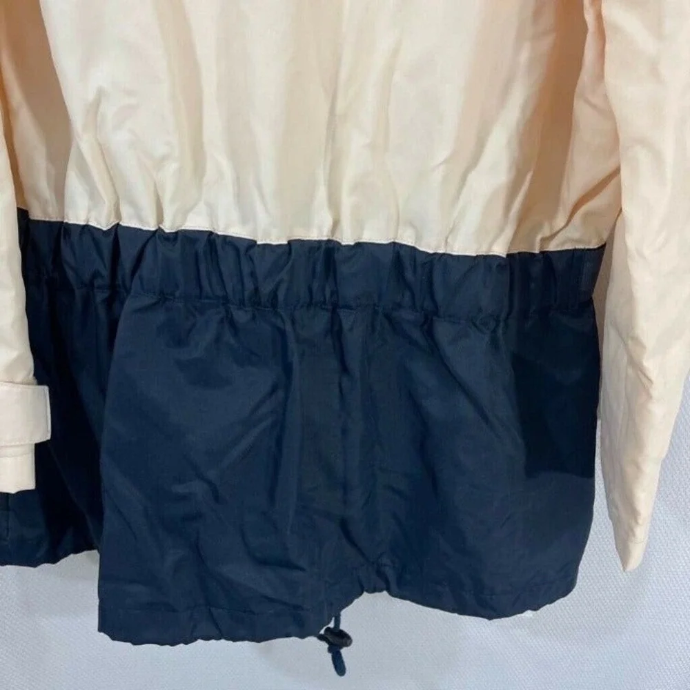 DKNY‎ Classic Men's Beige Navy Colorblock Hooded Jacket Size Large NWT'S